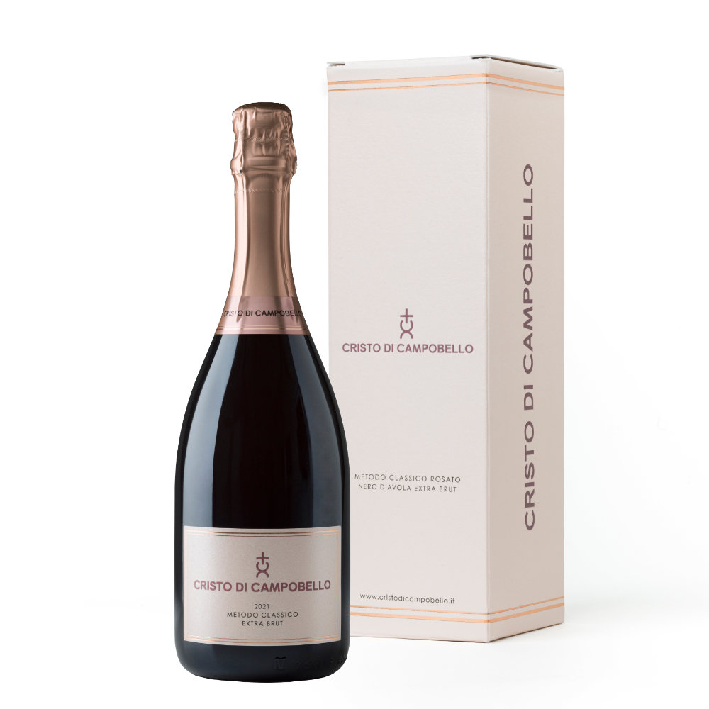 Cristo di Campobello Nero d'Avola Spumante Metodo Classico Rosé Extra Brut Magnum CDC